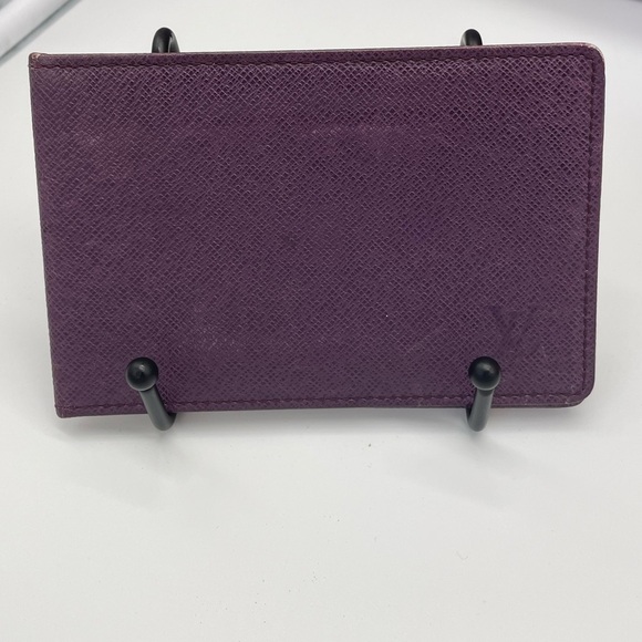 Louis Vuitton Purple Taiga Card Holder Wallet - Picture 1 of 6